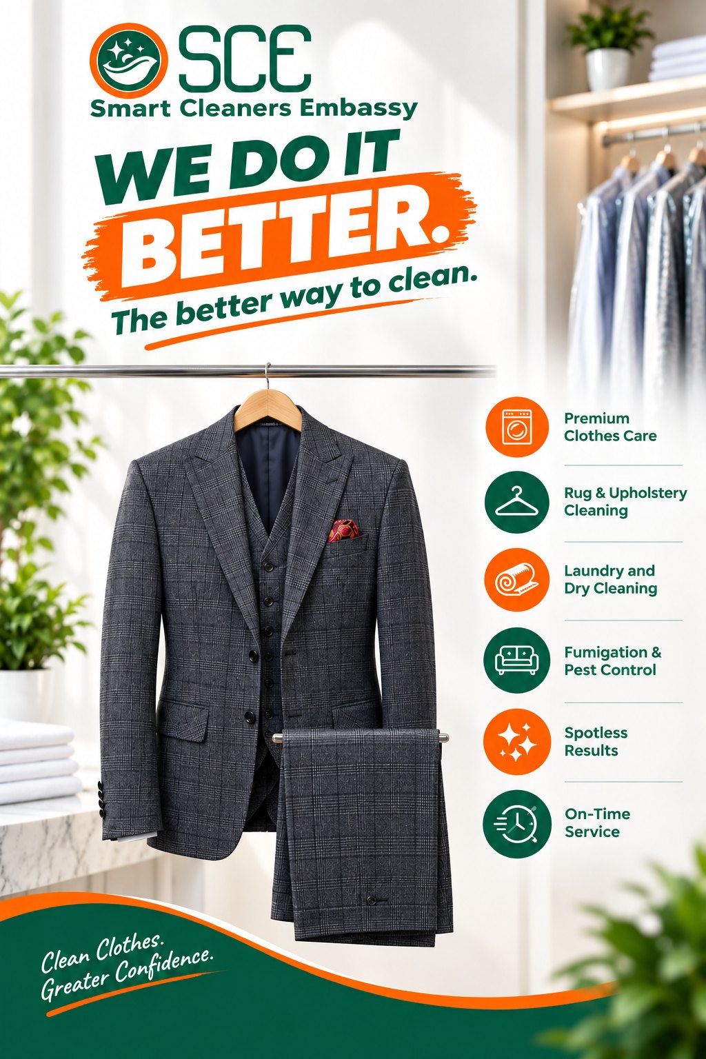 Suit and formal garment care